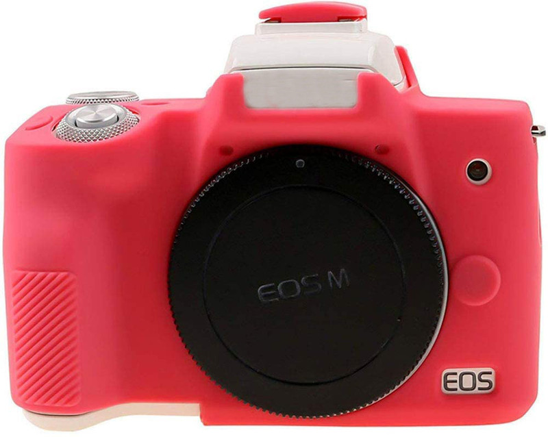 Camstuffs M50 camera silicone protective rubber body camera cover for Canon EOS  Camera Bag(Red)