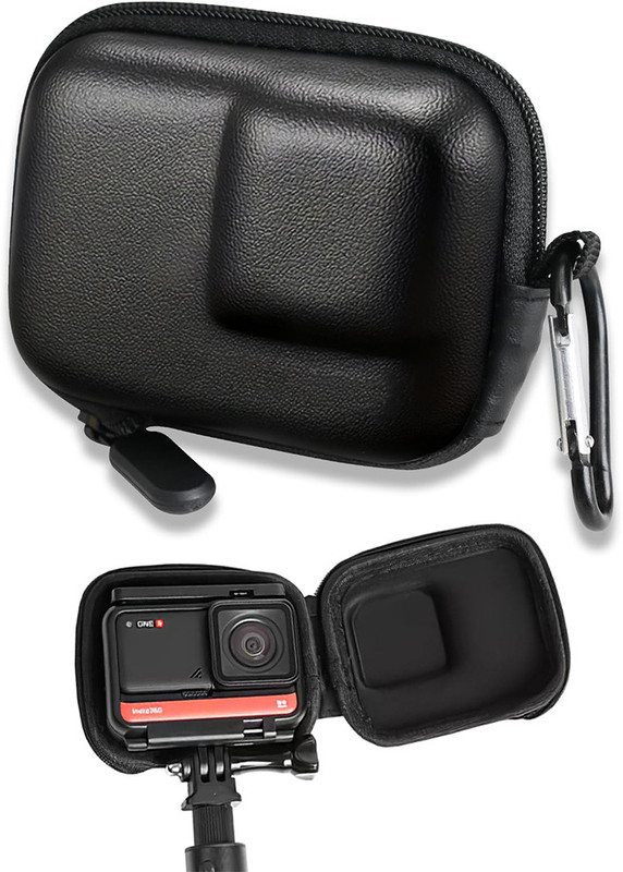Zorbes Waterproof Mini Storage Bag for Hero 13 12 11 10 9 8 7 6 Black Protective Case Camera Bag(Black)