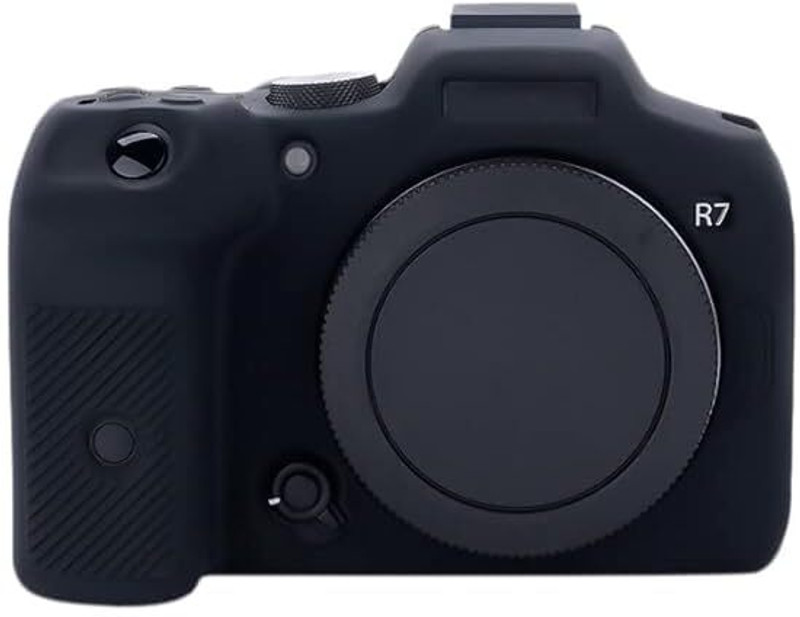 fotokina Silicone Cover Protective Camera Case for EOS R7 – Black, Premium Silicone, Non-Slip Grip, Full Access to Buttons, Scratch & Impact Protection for DSLR Camera  Camera Bag(Black)