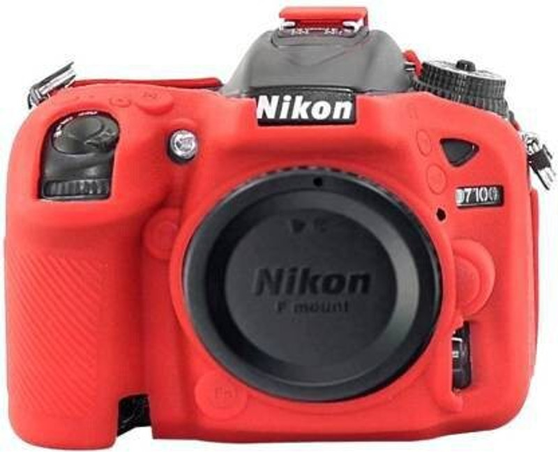 Camstuffs D7100/7200 silicon protective body case cover  Camera Bag(Red)