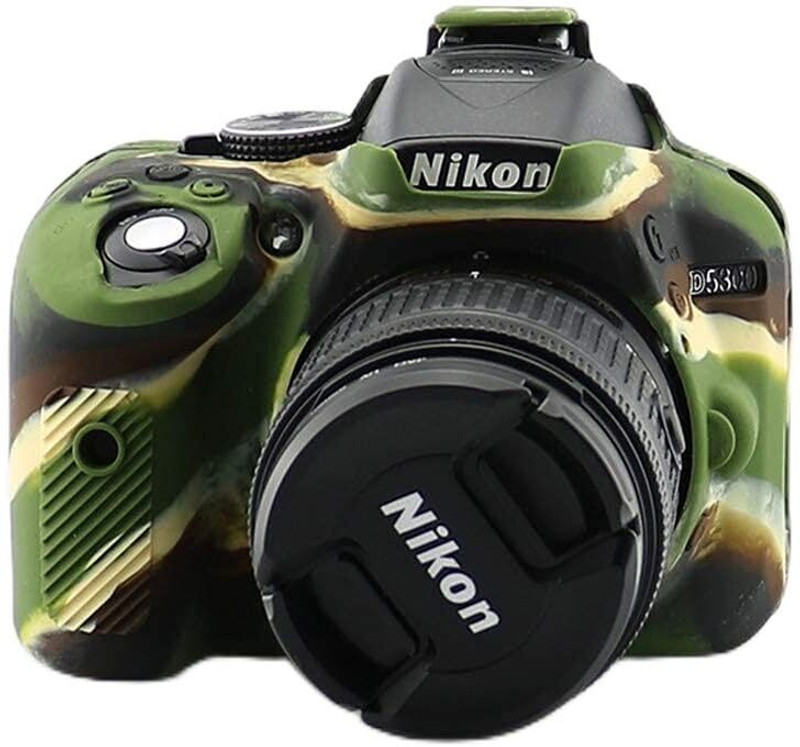 SUPERNIC Camera Case for Nikon D5300 Soft Silicone Rubber Protective  Camera Bag(camouflage)