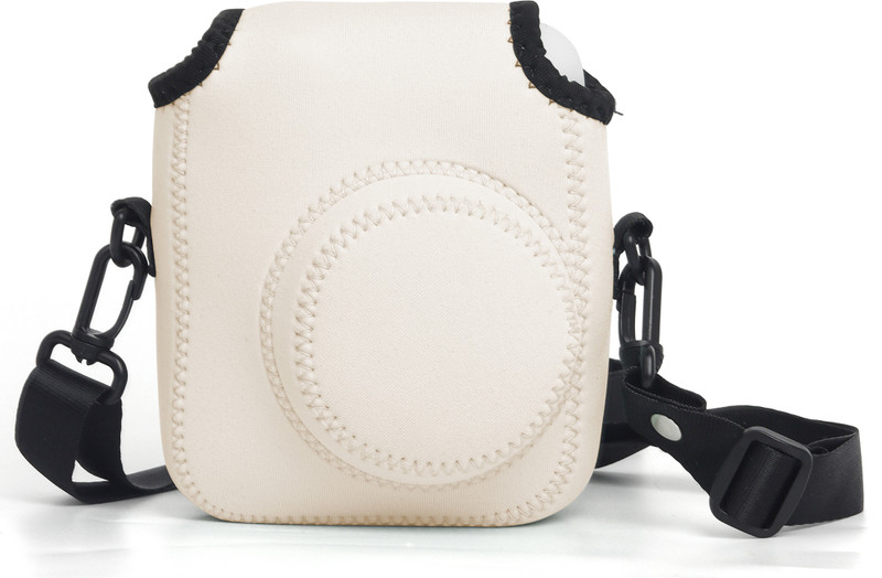 Zikkon Instax Mini 12 White Elastic Protective Camera Case  Camera Bag(White)