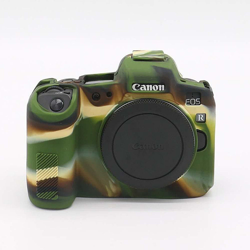 Camaura Silicone Cover Protective Camera Cover for EOS R Camera- Military Green  Camera Bag(Military Green)