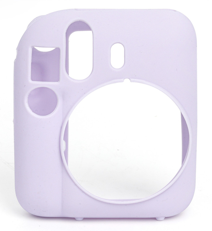 Zikkon Instax Mini 12 Lilac Purple Silicone Protective Camera Case  Camera Bag(Lilac Purple)
