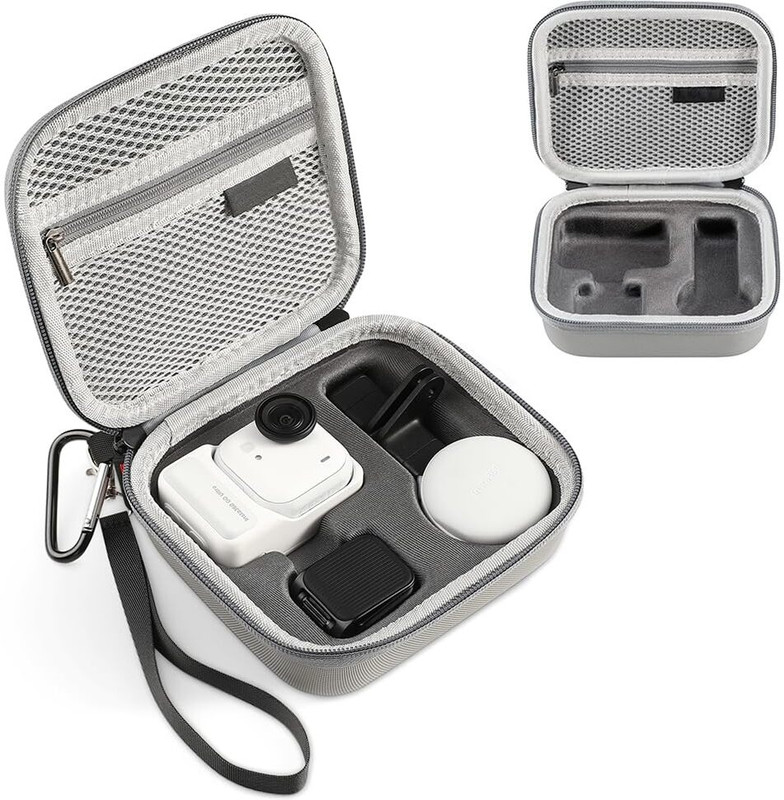 Zorbes Insta 360 GO Ultra Action Camera Travel Case with Hard EVA Shell  Camera Bag(Grey)