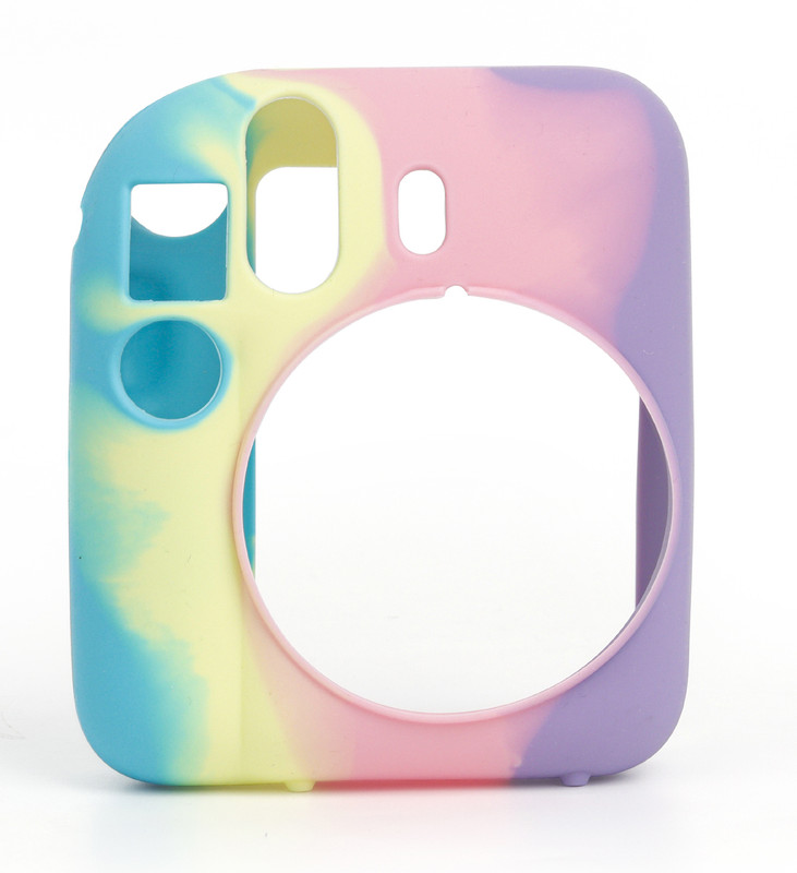 Zenko Instax Mini 12 Blue Rainbow Silicone Protective  Camera Bag(Blue rainbow)