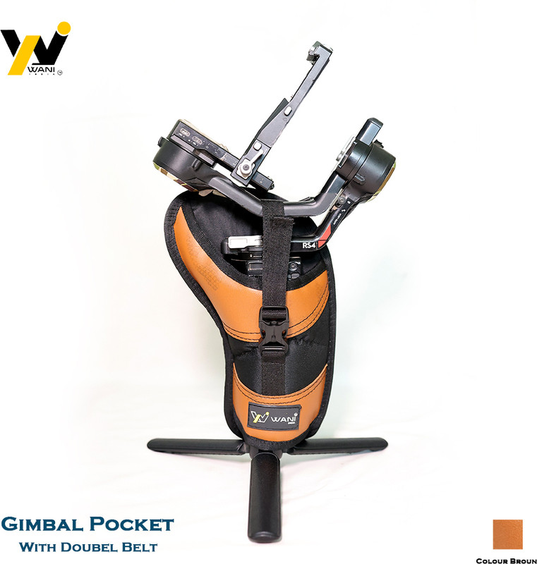 Wani India Gimbal Holder/Pocket for DJI RS4, RS3 Pro, RS2, Zhiyun & Moza Gimbals Camera Bag(Brown)