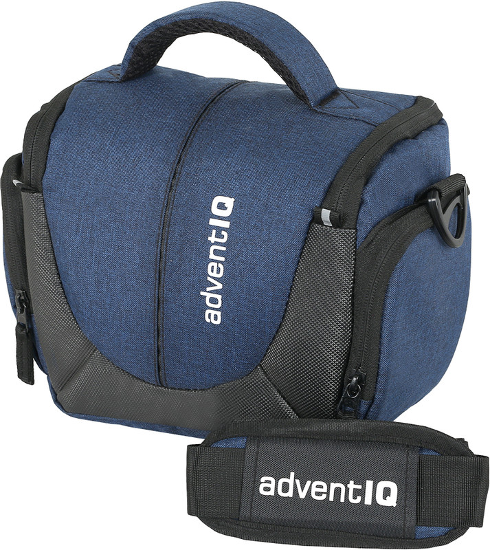 AdventIQ Compact Captura Pro DSLR/SLR Camera Bag-BNP 0297 (Mélange Blue-Blk Clr) Camera Bag(Melange Blue-Black)