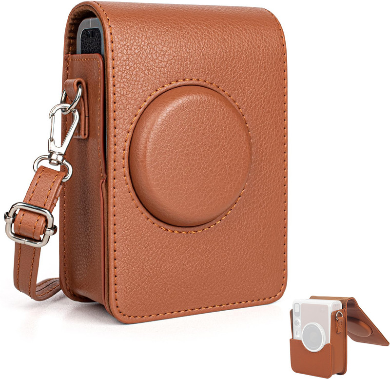 gustave Vintage Brown Mini EVO Camera Bag PU Leather Travel Shoulder Case  Camera Bag(Brown)