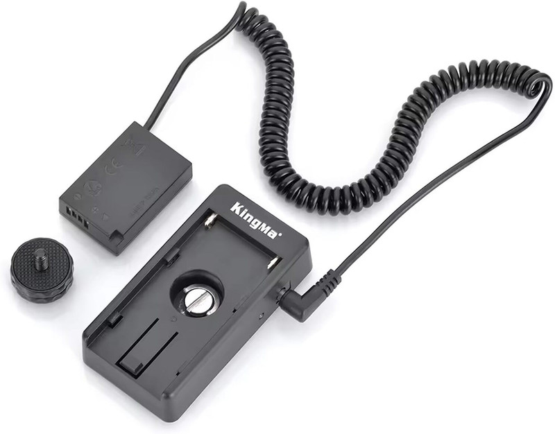 KINGMA LP‑E17 Dummy Battery with NPF battery Plate kit Camera Battery Charger(Black)