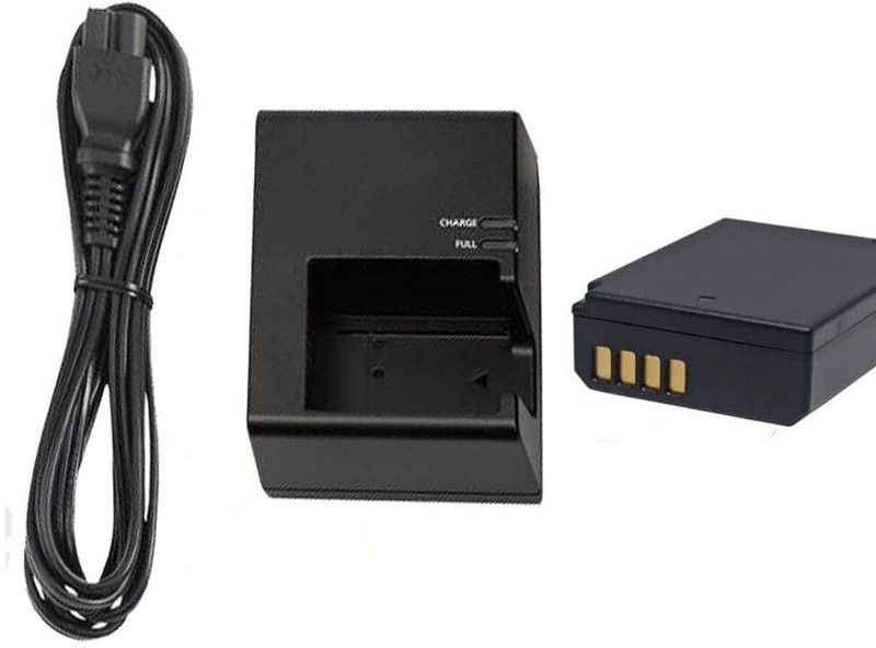 Dijiiplus Combo LPE10 Battery Charger with cable Camera Battery Charger LP-E10 batteries  Camera Battery Charger(Black)