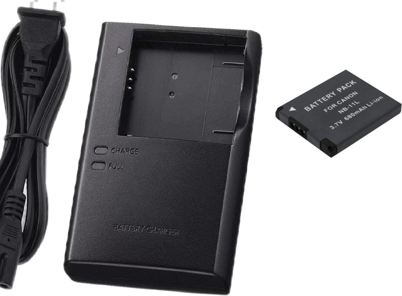 DIGICLAMBO Nb-11L Camera charger With battery and cable pack compatible with Canon DSLR  Camera Battery Charger(Black)