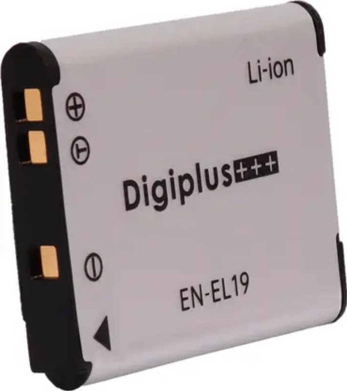 digiplus EN-EL19 Camera Battery (1600mAh) 4.2V Camera Battery Charger(Silver)