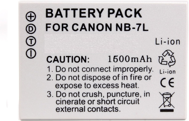 DIGICLAMBO NB-7L camera rechargeable battery Compatible with EOS canon  Camera Battery Charger(Grey)