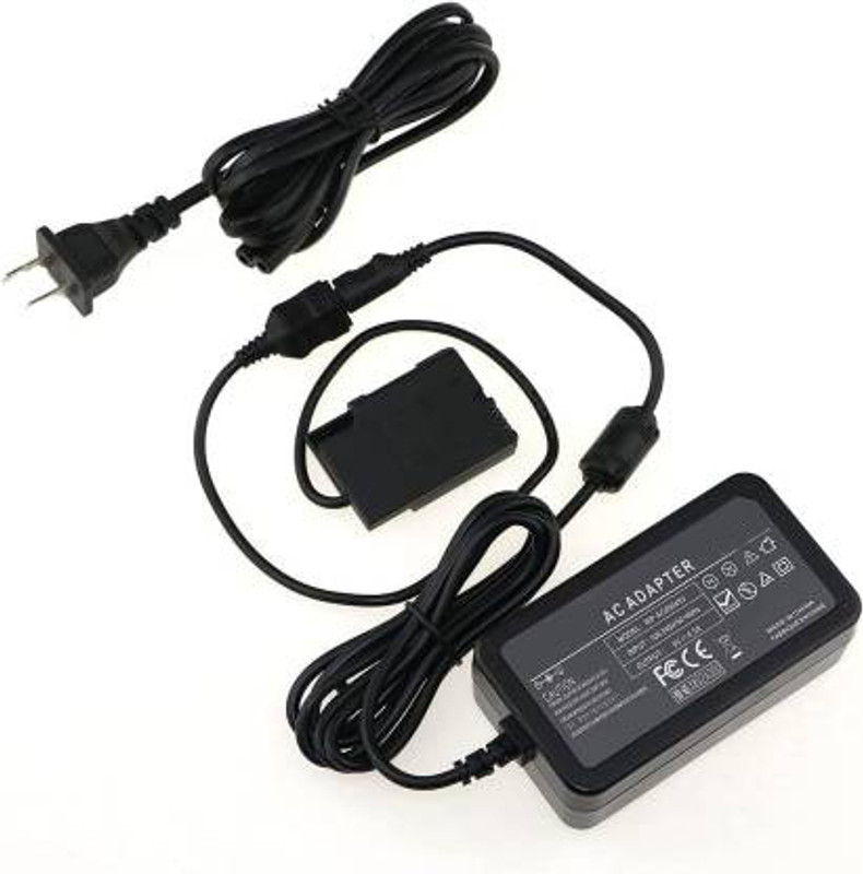 Lamkoti EN-EL15 EN-EL15A AC adapter power cable Dummy Battery for Nikn Camera Battery Charger(Black)