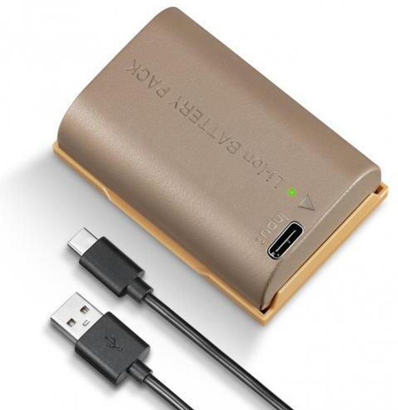 DIGICLIMBER LP-E6NH Camera Battery (7800mAh)For Cano-n with Type C Direct Charge Interface Camera Battery Charger(Brown, Gold)