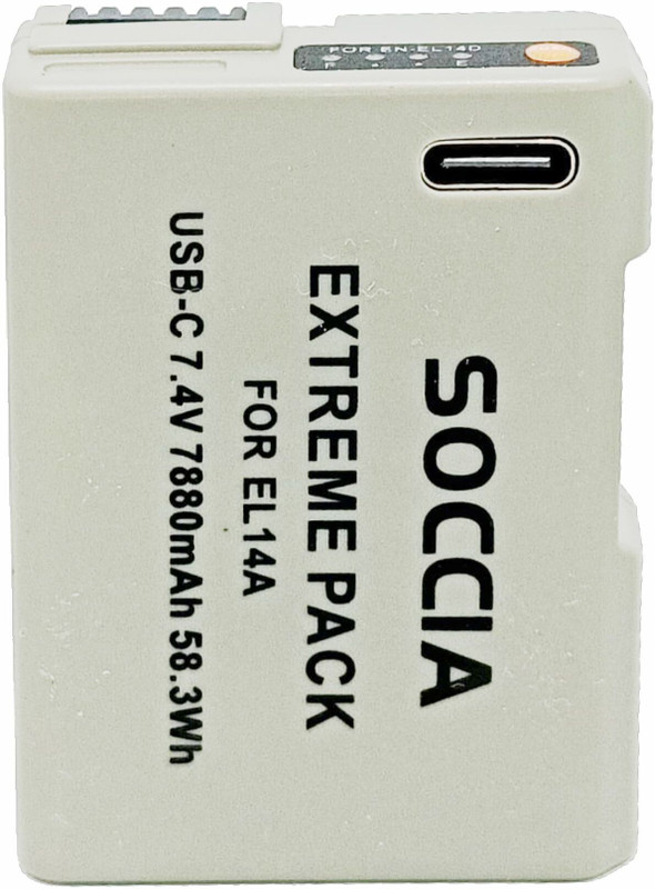SOCCIA SOCCIA_BATTERY EL-14A(GREY) Camera Battery Charger(Grey)