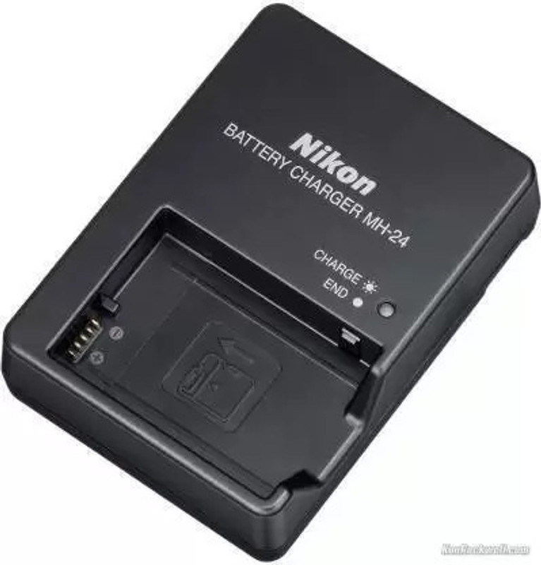 DIGICLAMBO MH-24 original charger with cable for Nikon D3100 DSLR, D5100 DSLR, and P7000  Camera Battery Charger(Black)