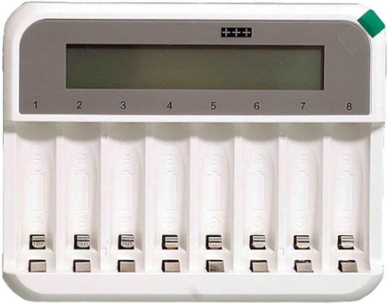 Picmaa Camera LCD cell charger 8 slot Camera Battery Charger(White)