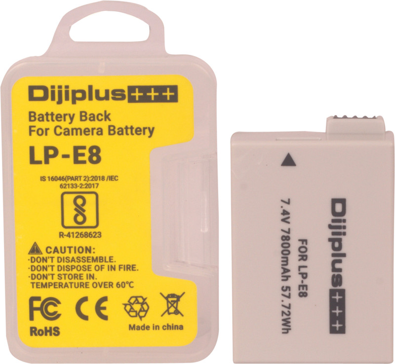 Picmaa LPE-8 camera rechargeable battery for Canon EOS 550D, 600D, 650D, 700D, Camera Battery Charger(White)