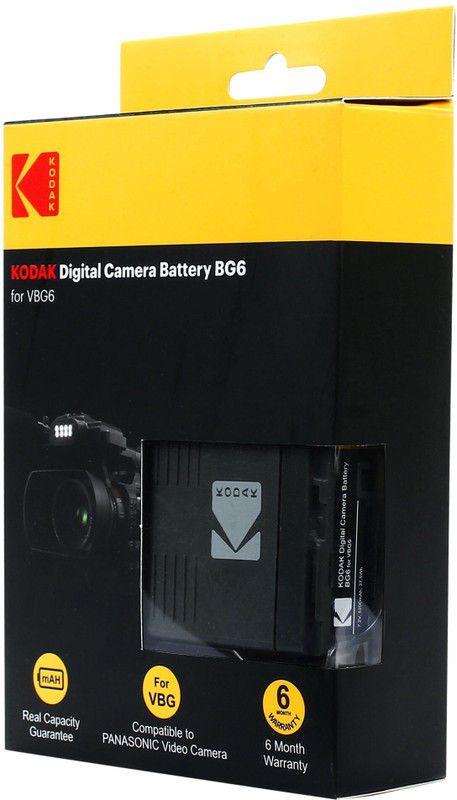 KODAK Digital Camera Battery BG6 for VBG6 Camera Battery Charger(Black)