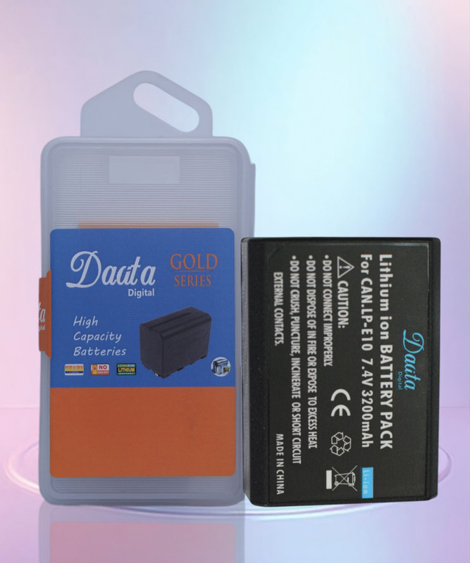 DAATA Digital LP-E10 Battery 3200mah  Camera Battery Charger(Black)