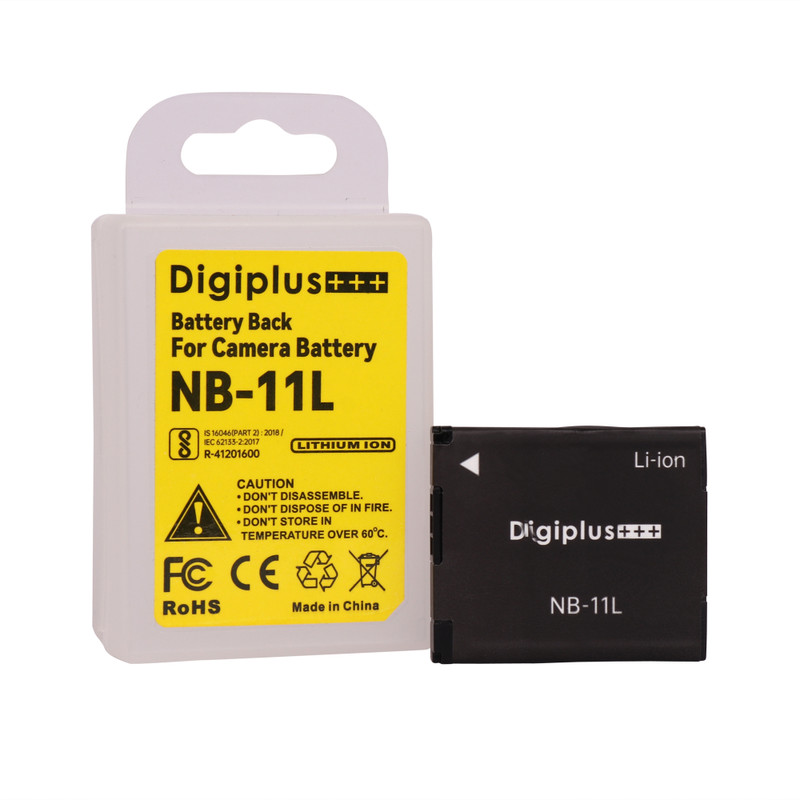 DIGICLIMBER NB-11L Camera Battery (1600mAh) Voltage 4.2V Equal to the original!  Camera Battery Charger(Black)