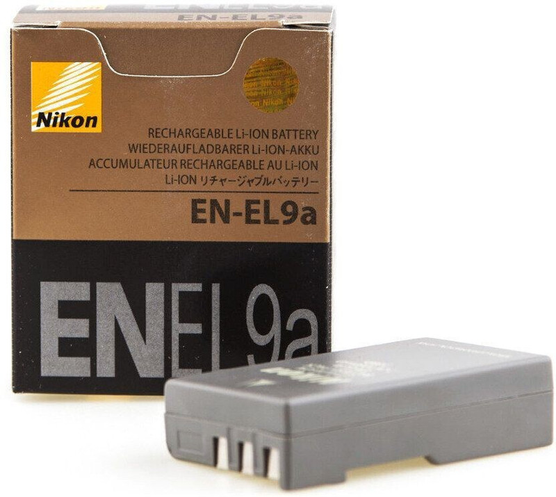 Camstuffs EN-EL-9a (1080MAh) Rechargeable Litium-ion camera battery for nikn MH-23 charger Camera Battery Charger(Black)
