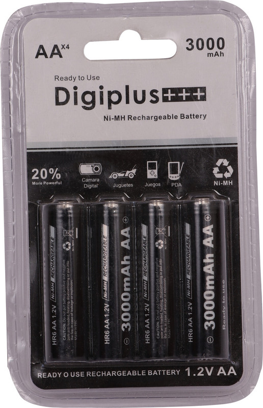 Camstuffs AA Rechargeable Battery Cells (3000mah) for Camera Flash Light  Camera Battery Charger(Black)