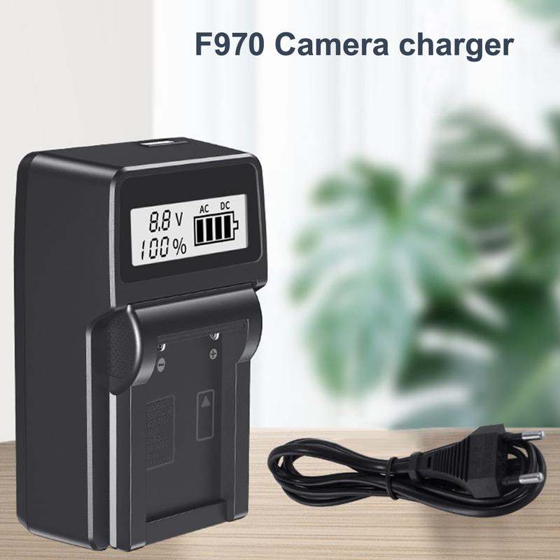 IJJA F970 camera charger with LCD display for so-ny camera battery Camera Battery Charger(Black)