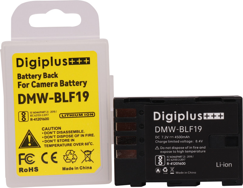 Amabu DMW-BLF19 Rechargeable Lithum-ion camera battery (4500 mAh) for Pansoni-c  Camera Battery Charger(Black)