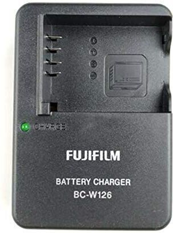 Camaura BC-W126 Charger Compatible Fujifilm NP-W126 X-T1 E2 A1 M1 HS30 33 X-E1 XE2 XT1 Camera Battery Charger(Black)