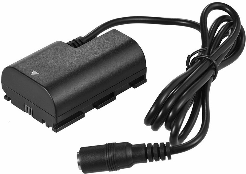 Picmaa LPE-6 Dummy Battery with USB DC Power Cable Input Compatible with canon Cameras  Camera Battery Charger(Black)