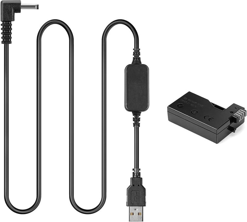 Picmaa DR-E8 LP-E8 LPE8 Dummy Battery Camera Battery Charger(Black)