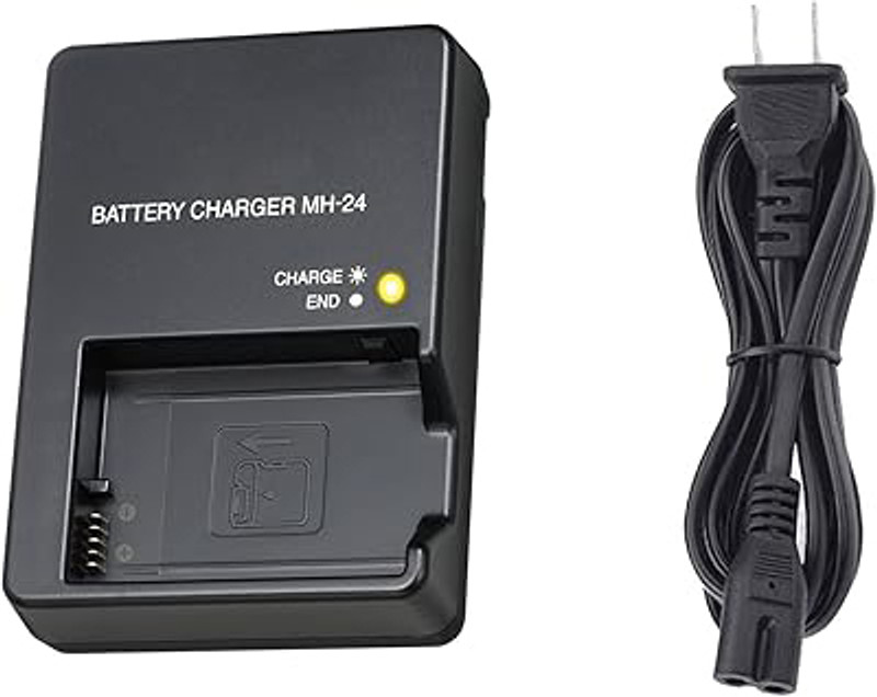 IJJA MH-24 Quick Charger for EN-EL14 Battery charger Compatible with Nikon D3100 DSLR D5100 DSLR and P7000 Camera Battery Charger(Black)