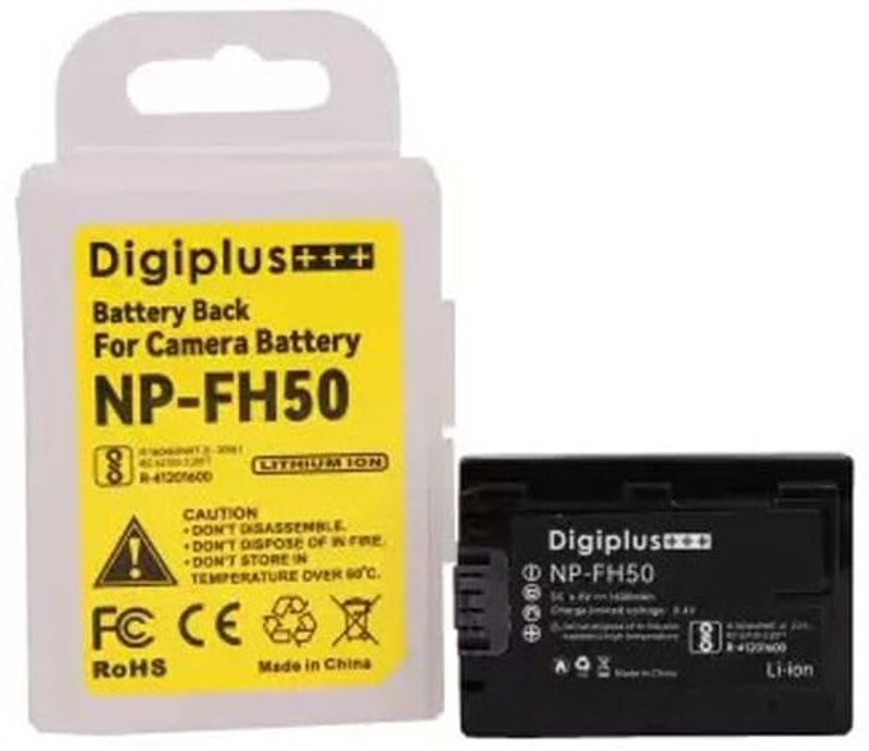 digiplus NP-FH50 Rechargeable Lithum-ion Camera battery (1600mAh) for son-y camera Battery Grip