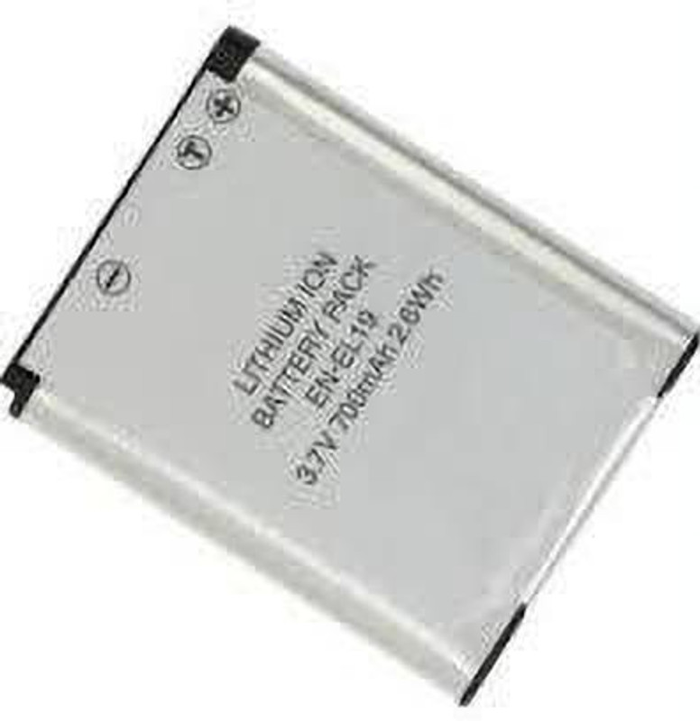 Digicom EN-EL19 Rechargeable Lithium Ion battery for Digital Camera & Video Camera  Camera Battery Charger(Grey)