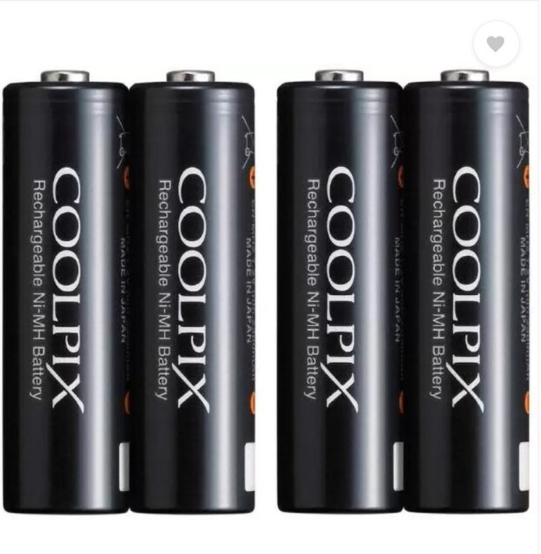 digiclicks EN-MH2-B4 Ni-MH 2300mAh AA Rechargeable Batteries Set of 4-Retail Packaging Battery Grip