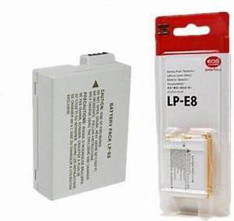 Digicom LP-E8 camera battery - for Rebel T3i, T2i, T4i, T5i, LC-E8E  Camera Battery Charger(White)