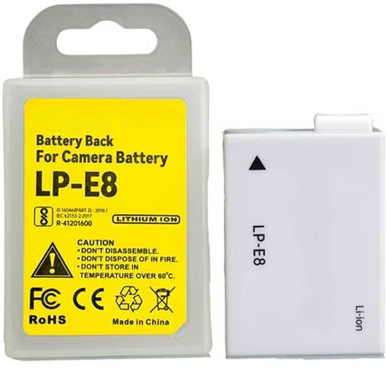 Camaura LP-E8 Rechargeable Lithium-Ion Battery | Replacement Battery with LP-E8 Devices Battery Grip