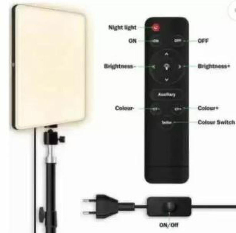 TECHGEAR LED Video Soft Light Panel, for Studio Photography | Video Recording Straight Flash Bracket