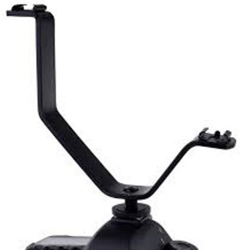 MILLETS Dual Mount Bracket for Video Lights & Microphones on Cameras and Camcorders Dual Mount Bracket for Video Lights & Microphones on Cameras and Camcorders V-Flash Bracket