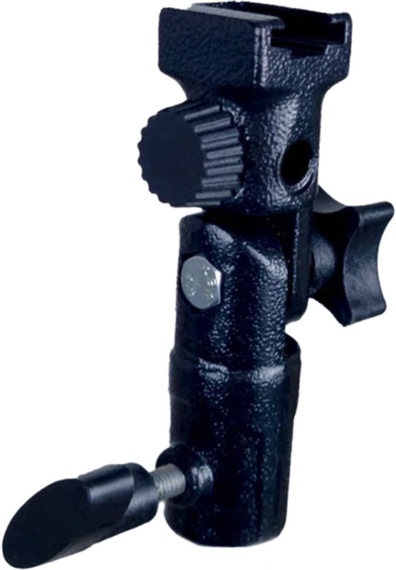 PICPRO Heavy-Duty Metal Clamp with Shoe Mount and Umbrella Holder Slot Metal Umbrella Clamp Custom Flash Bracket