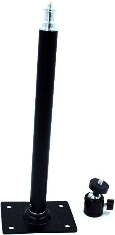 MILLETS 11inch Security Wall Mount Metal Security Camera Bracket with Standard 1/4" Straight Flash Bracket