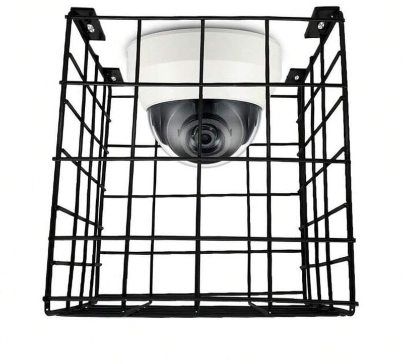 ICON CREATION Metal CCTV Bullet Camera Cage Security Camera Cage Metal Jaali Protective Cover Wall & Celling Mount Baby Monitor