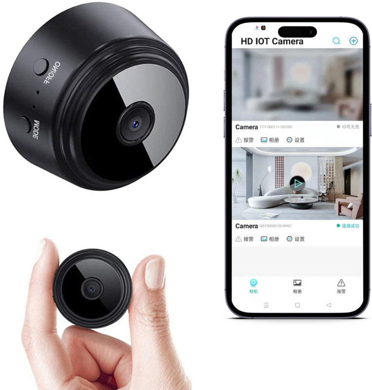 StoreBlink Mini Magnetic WiFi Security Camera - 1080P HD, Night Vision | Android & IOS App Camera Housing