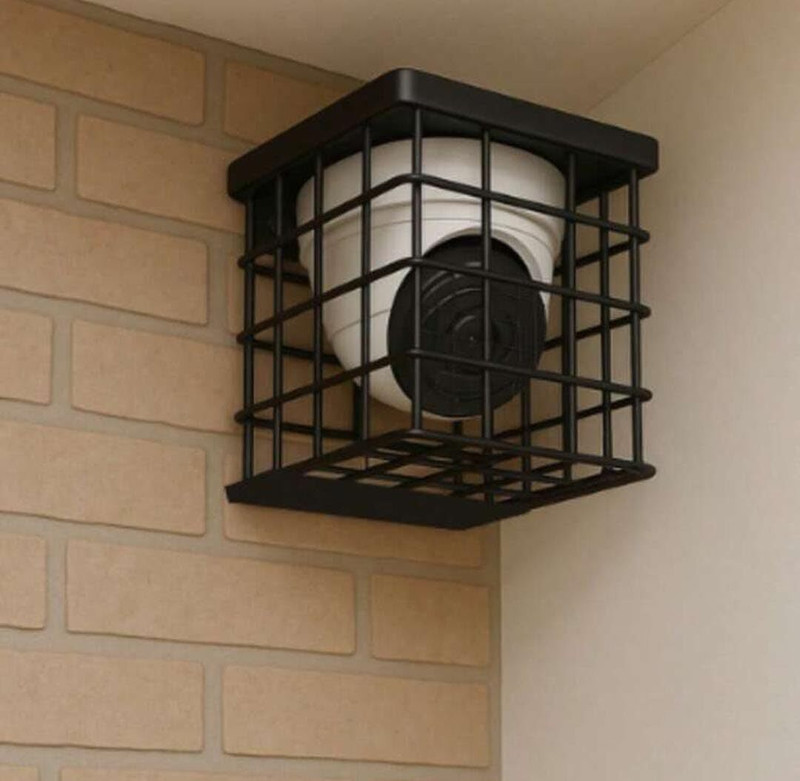 ICON CREATION STAND WALLAH Heavy CCTV Cage Protection for Security Cameras Camera Housing