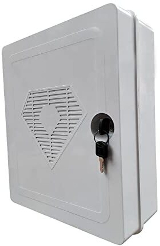 Telehatch 2U Rack Box Junction Box for DVR | ABS Fibre Plastic PVC | 13x11x5 | IP66 Camera Housing