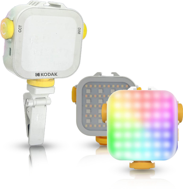 KODAK FL2 RGB Double Sided Video Light |2500K-9900K |CRI 95+ |High Brightness 550 lx Camera LED Light