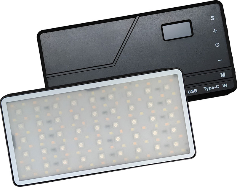 SCALEBEE Portable RGB LED Video Light 14W , 4000mAh Built in Battery with C Type Charging 1560 lx Camera LED Light(Batteries Included)